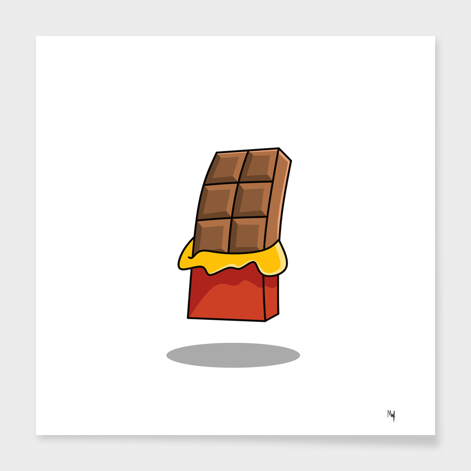 chocolate bar flat design