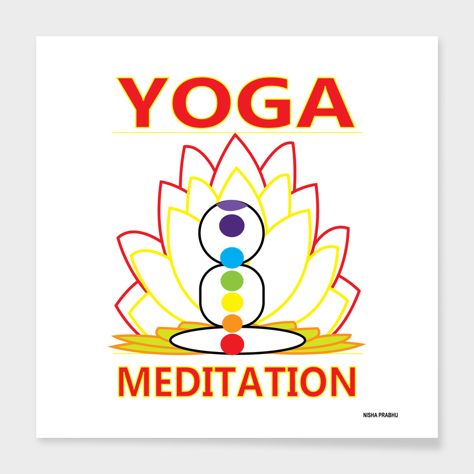 Yoga Meditation Chakra Graphic Design