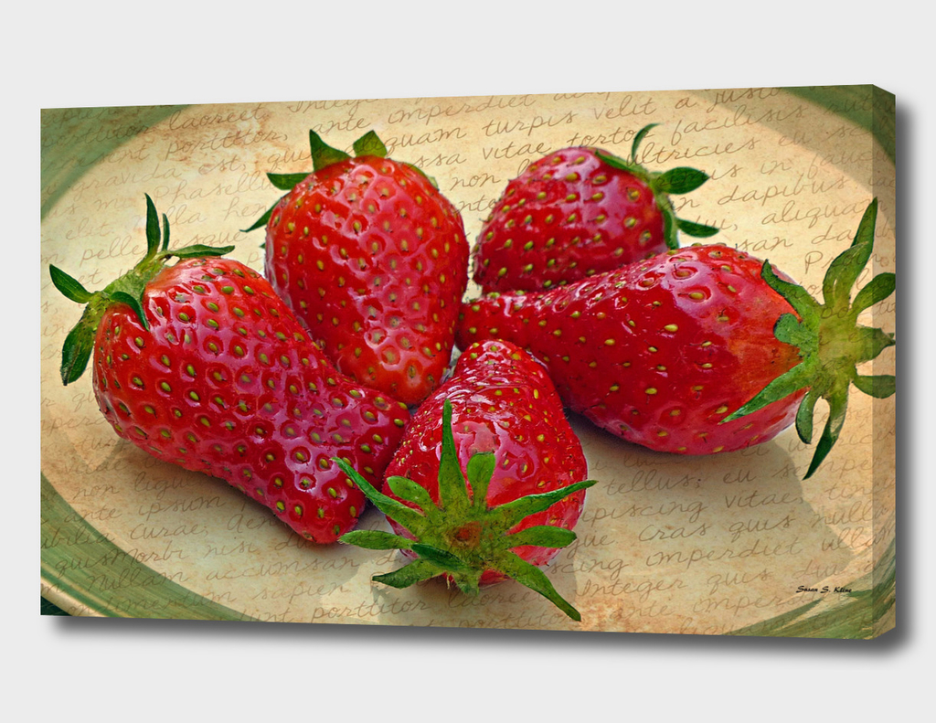 Strawberries on a Plate