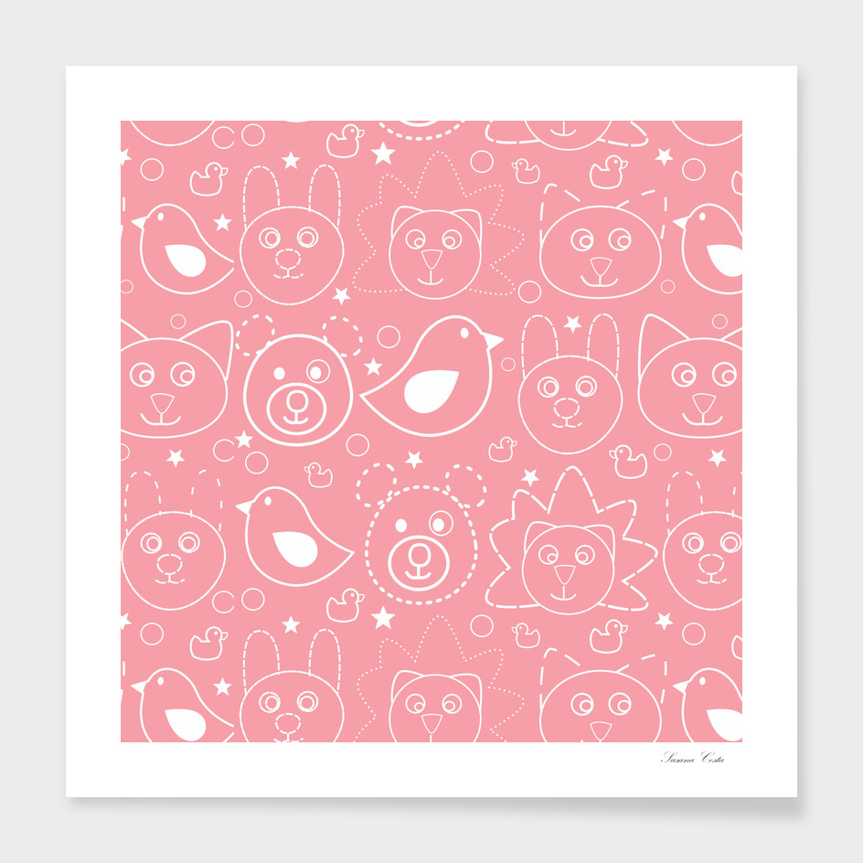 baby animals pink