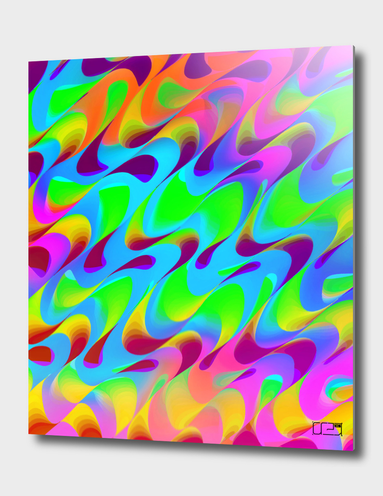Psychedelic Raindrop Pattern No.05