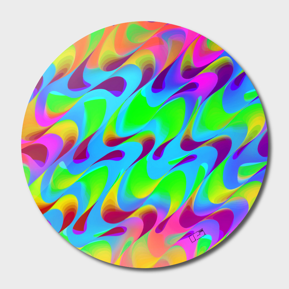 Psychedelic Raindrop Pattern No.05