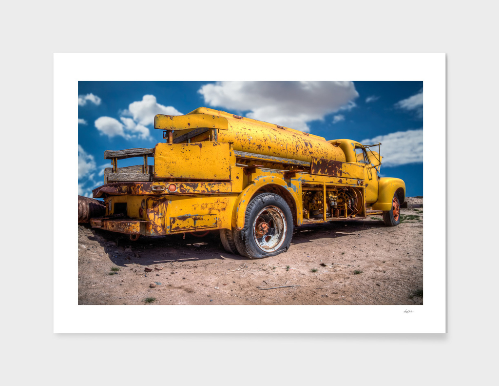 Busted Yellow Tanker