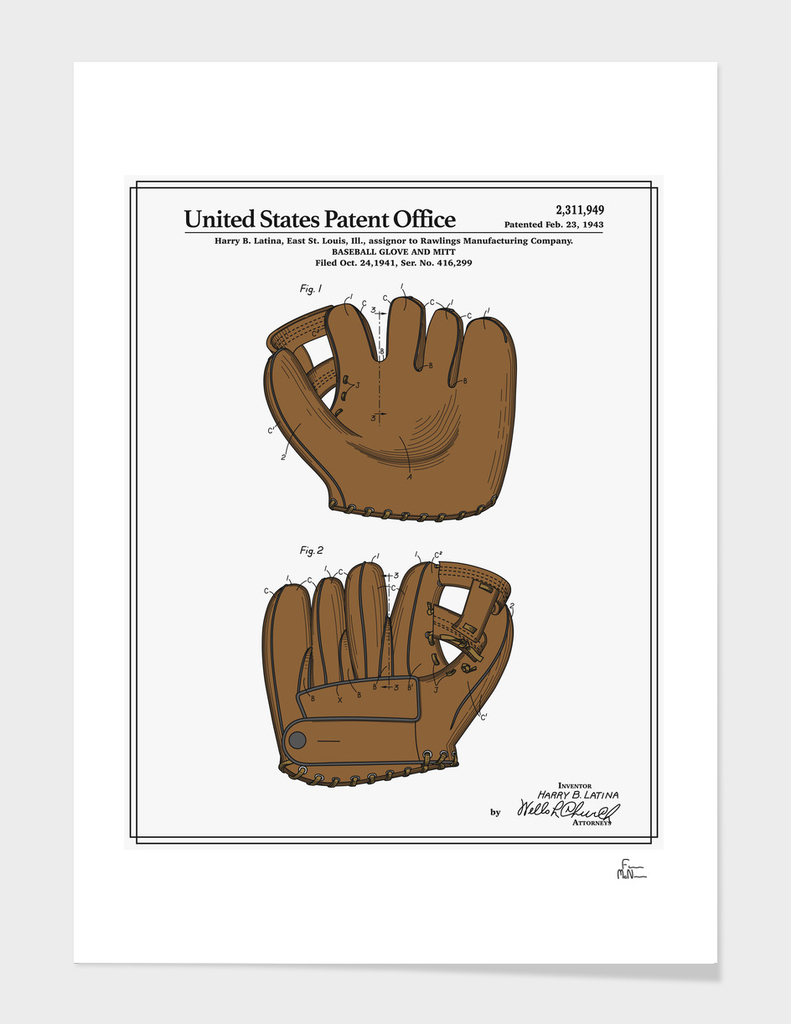 Baseball Glove Patent