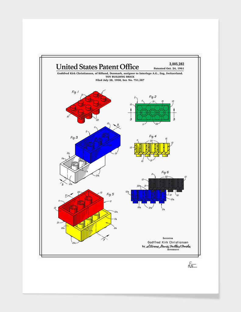 Toy Building Brick Patent