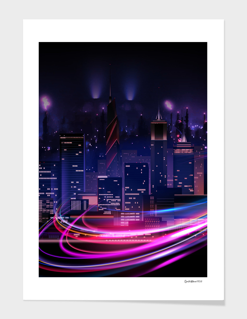 Neon city: fast lights #3