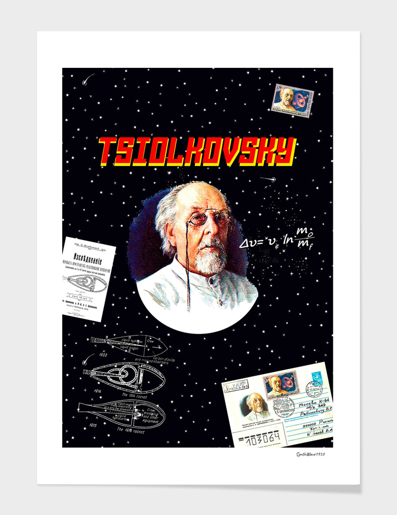 Tsiolkovsky — Soviet space art [Sovietwave]