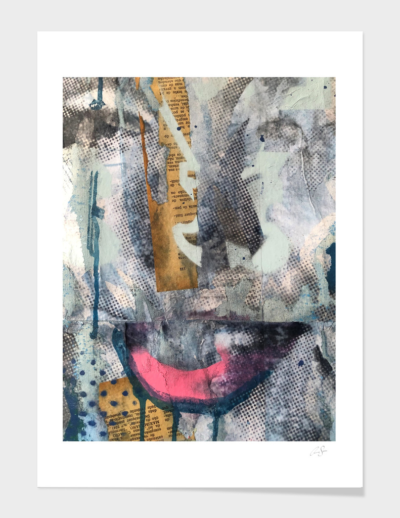 Collage art abstract portrait | Pop art