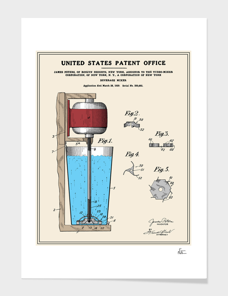 Beverage Mixer Patent