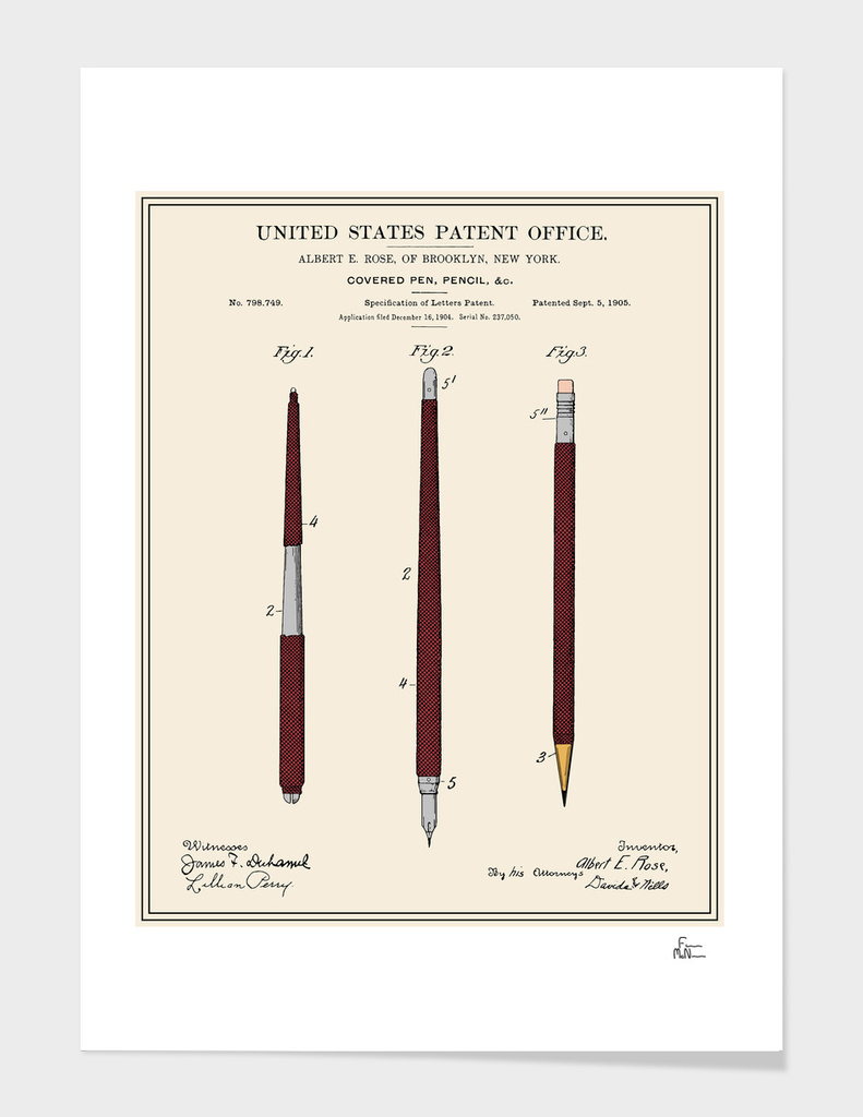 Pencil Set Patent