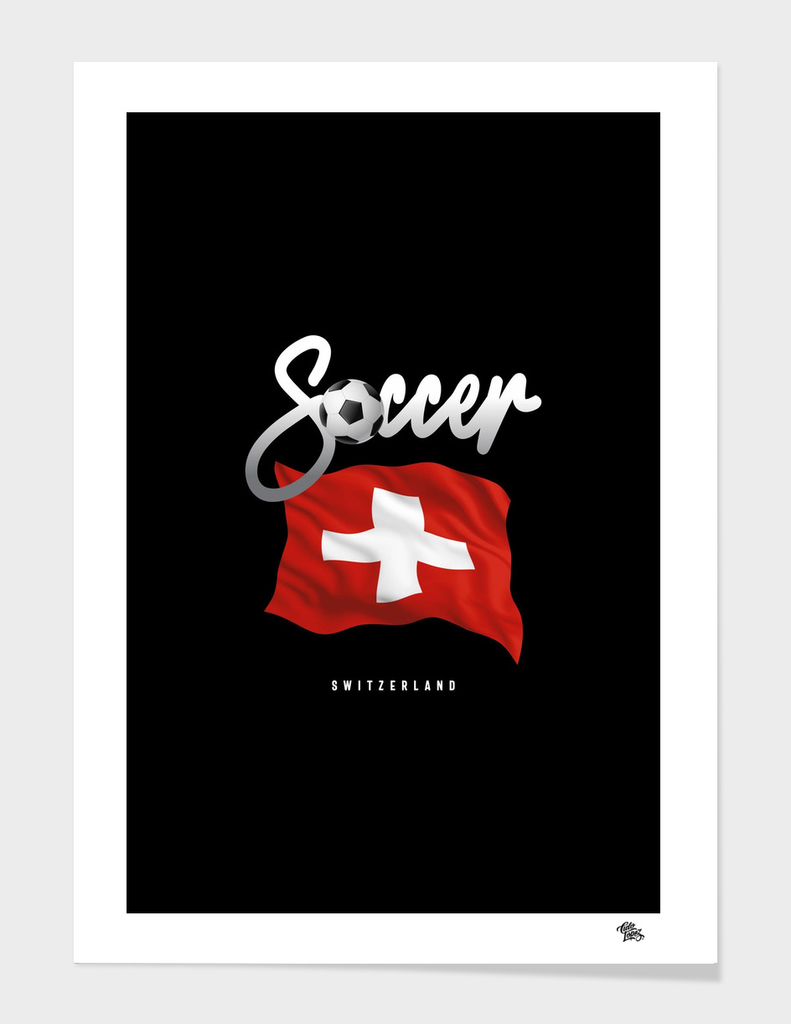 Switzerland Soccer - Swiss Flag