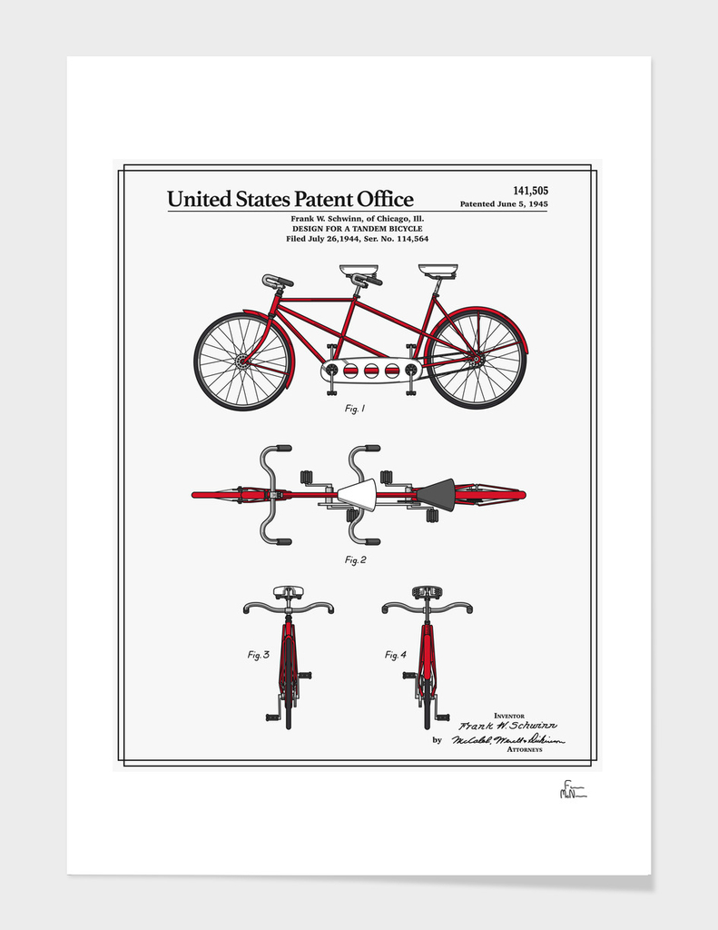 Tandem Bicycle Patent