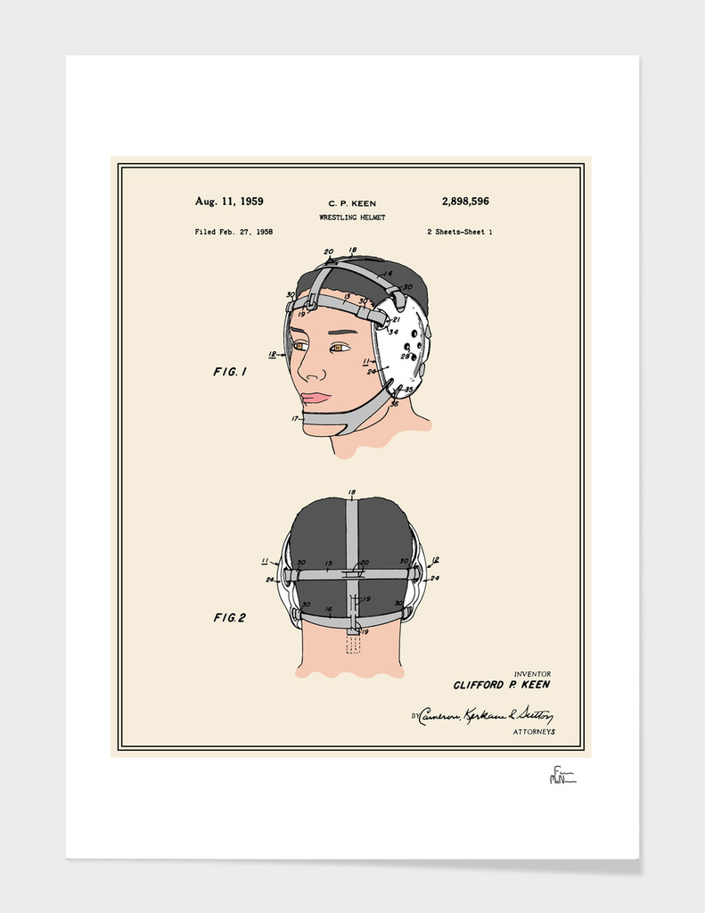Wrestling Helmet Patent