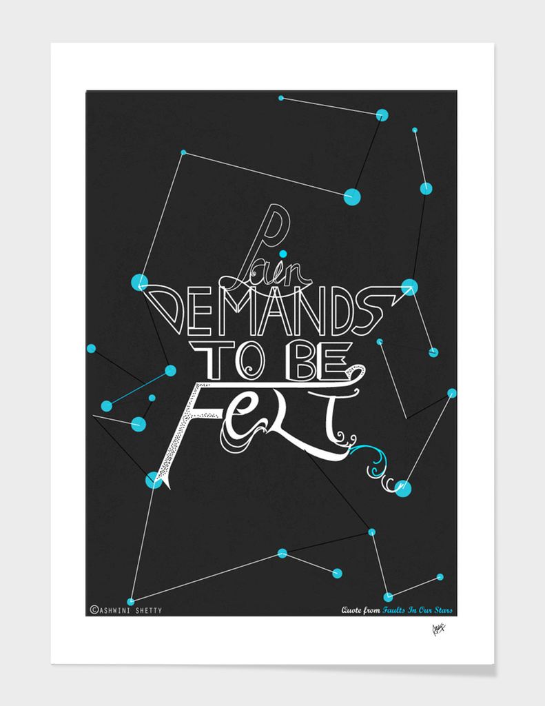 Faults In Our Stars Quote Poster
