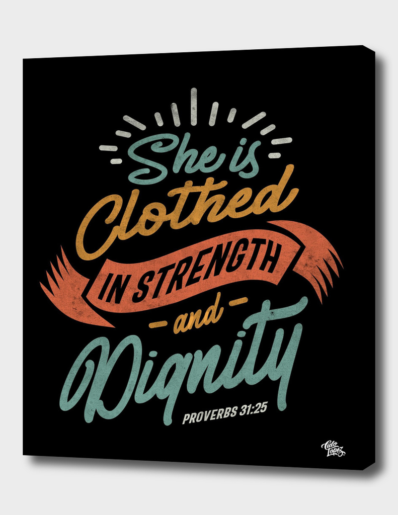 She is Clothed in Strength and Dignity - Religious
