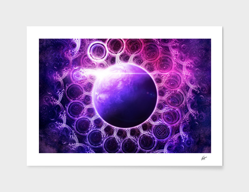 Deep Dream Fractal Mandala -- Deep Space Dreamer