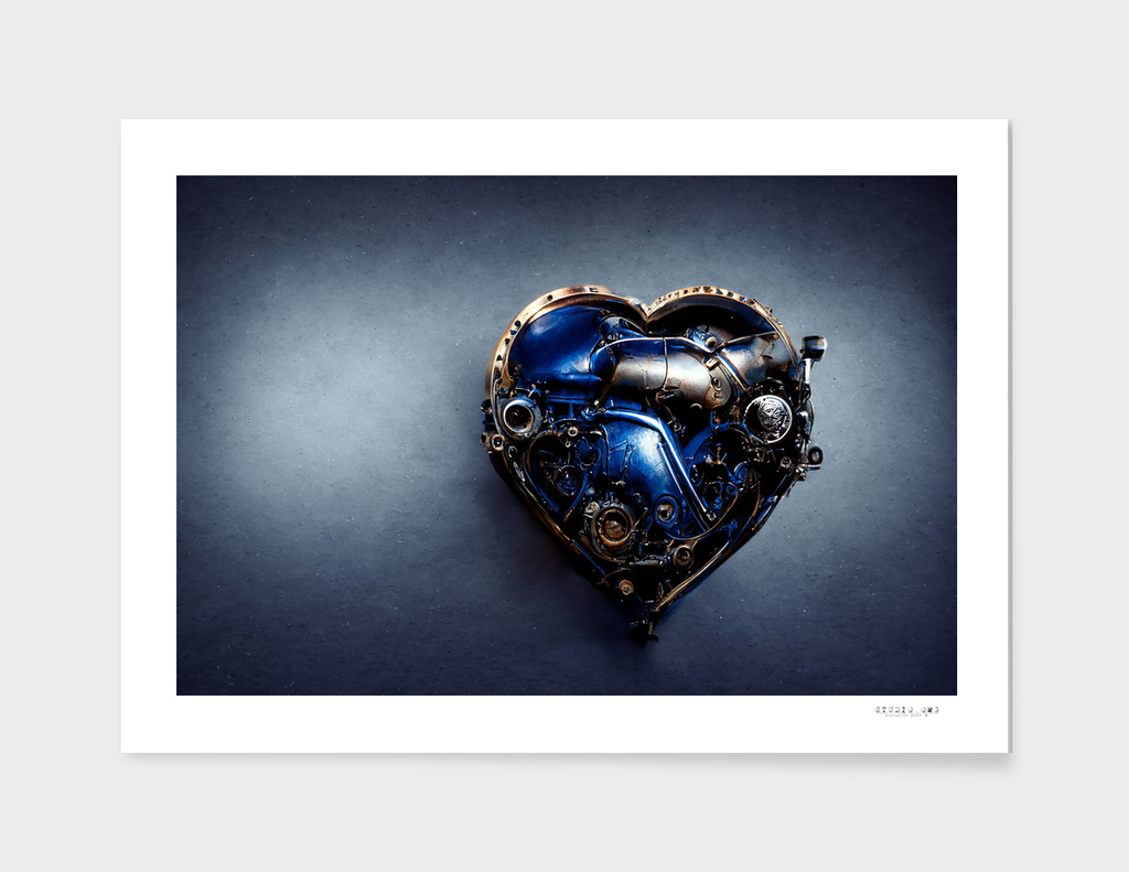 The blue metal heart with engine in its - DGi