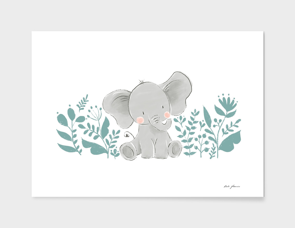 Cute Little Jungle Elephant