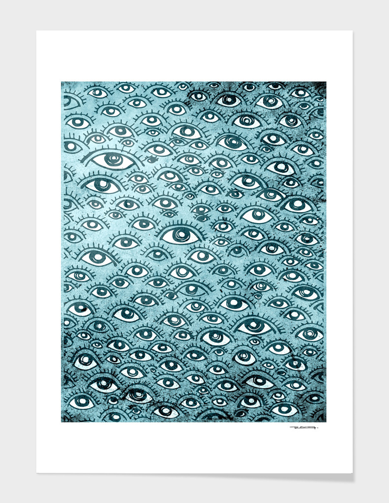 Human eyes pattern illustration