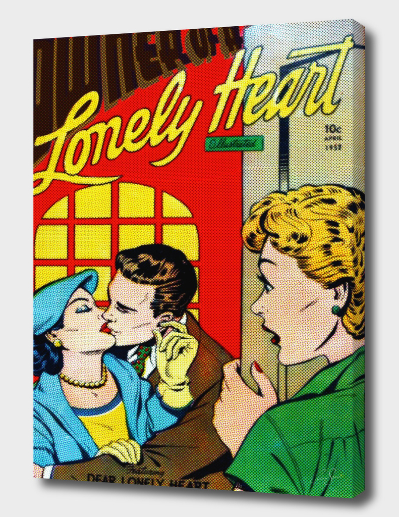 Vintage Romance Comic Book Cover