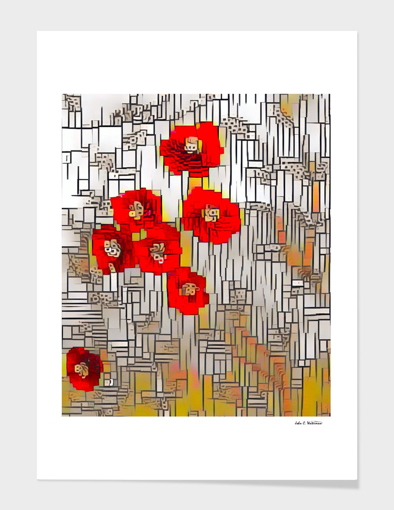 Cubism Poppies
