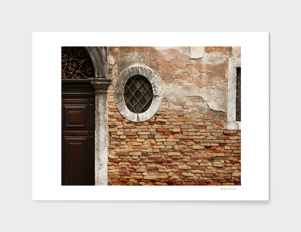 La parete con la finestra a Venezia - Italia
