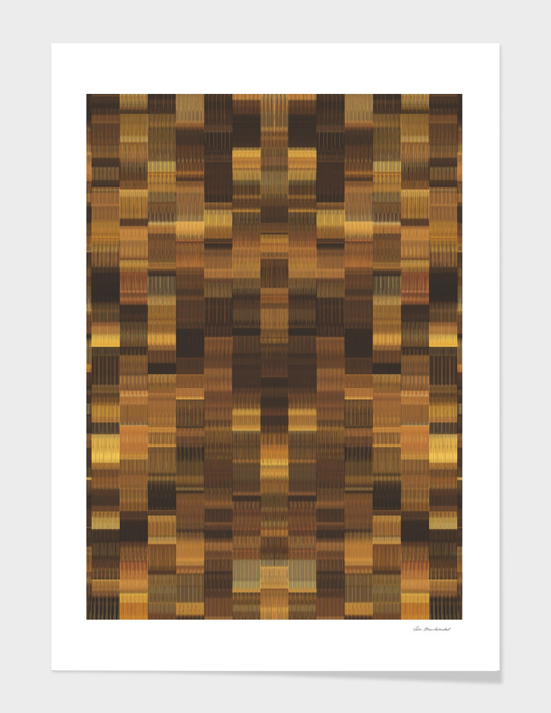 vintage geometric abstract pattern in brown and black