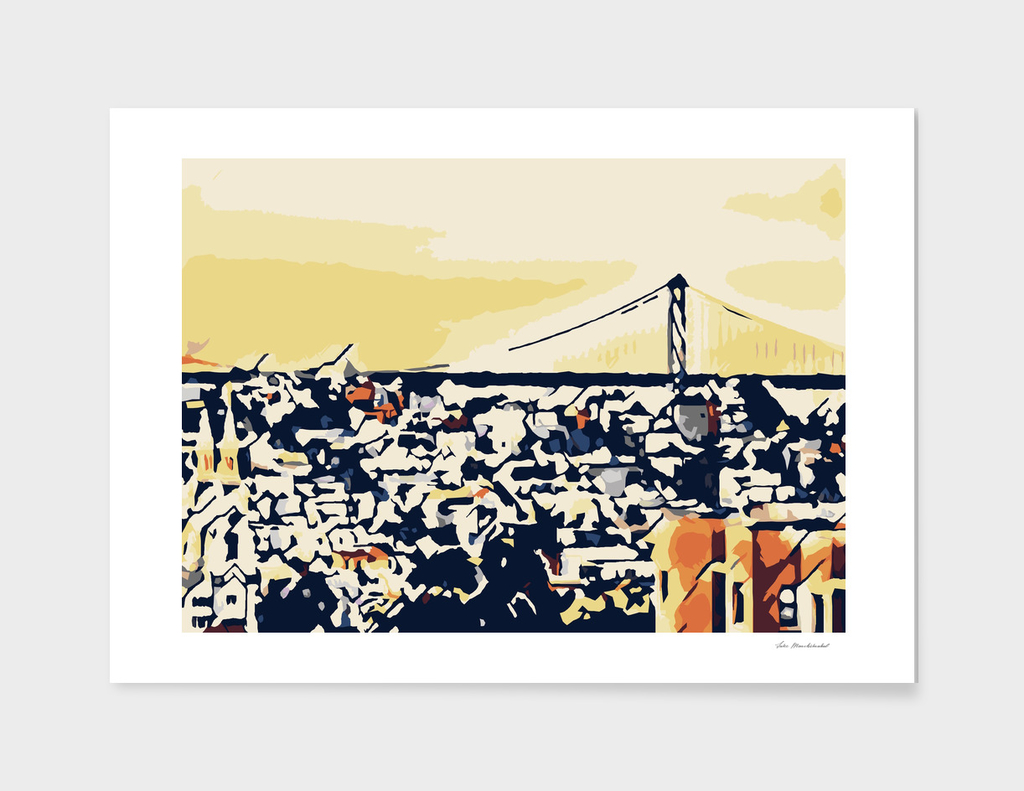 buildings and the bridge at San Francisco, USA