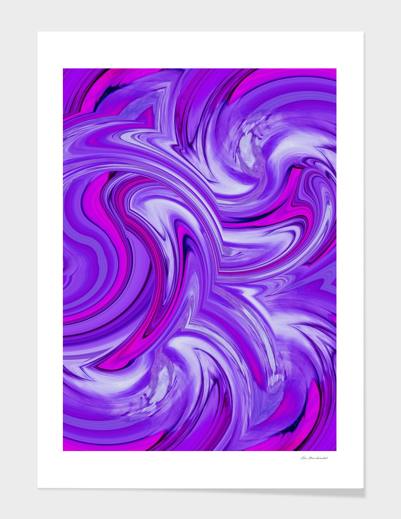 psychedelic wave pattern abstract in pink and purple