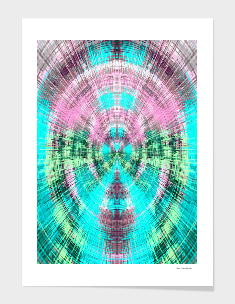 pink blue and green circle plaid pattern abstract