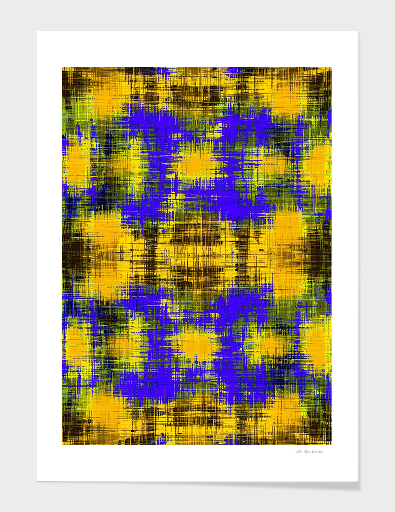 yellow purple and black plaid pattern abstract background
