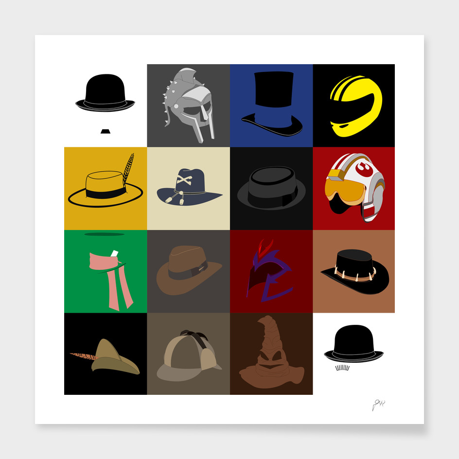 16 hats