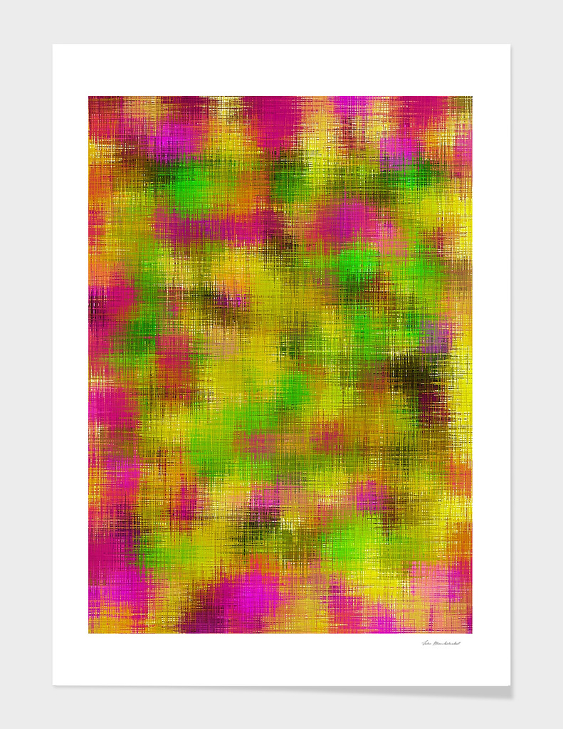 vintage painting texture abstract in pink yellow green
