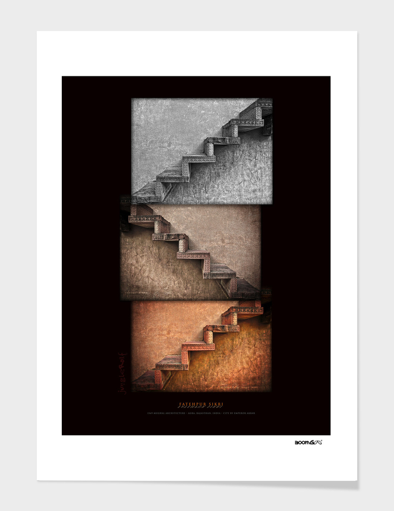 BoomGoo's Fatehpur Sikri stairs (3 tones II)