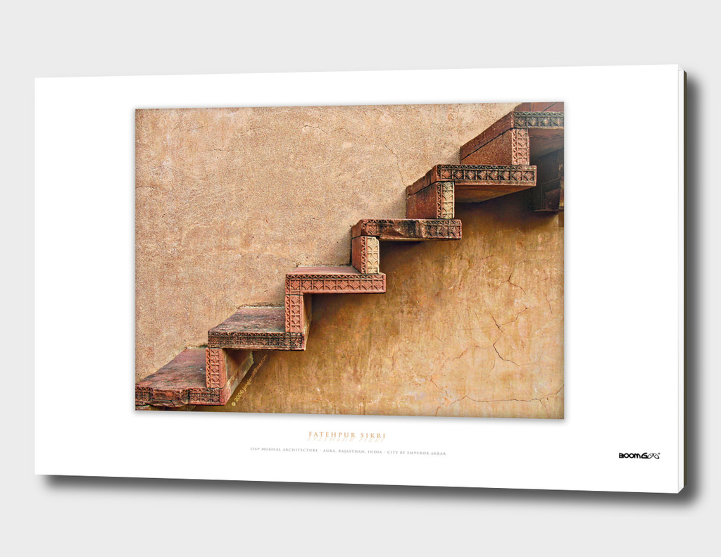 BoomGoo's Fatehpur Sikri stairs (intensified detail)