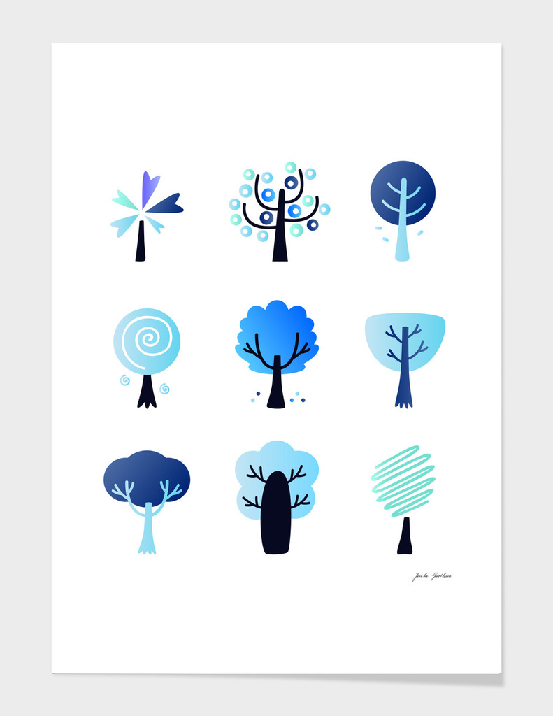 New fresh winter trees / New design in shop