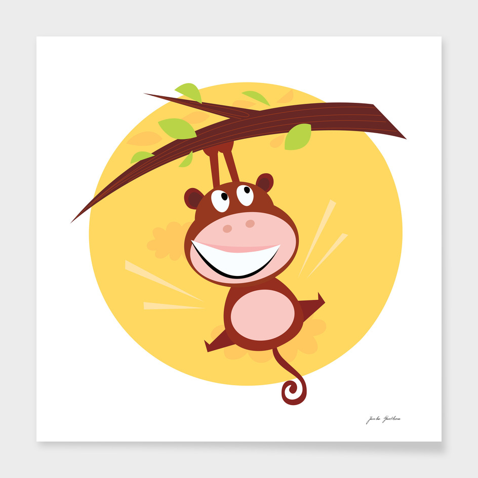 New jumping Monkey in shop : brown art