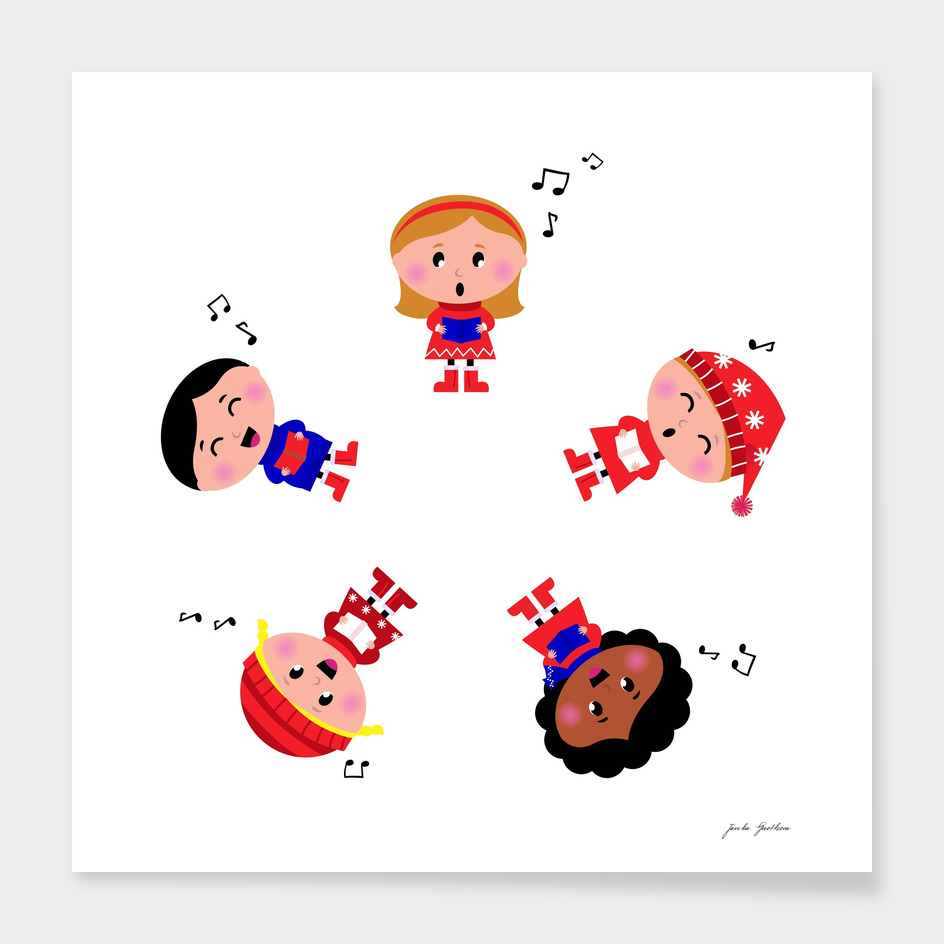 5 little creative singing Kids