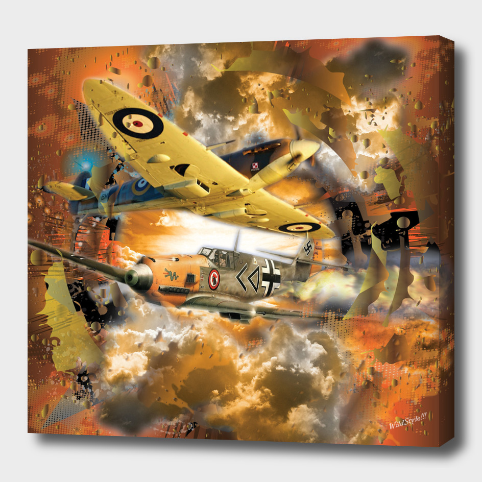 World War 2 Aerial Fighter Plane Dogfight