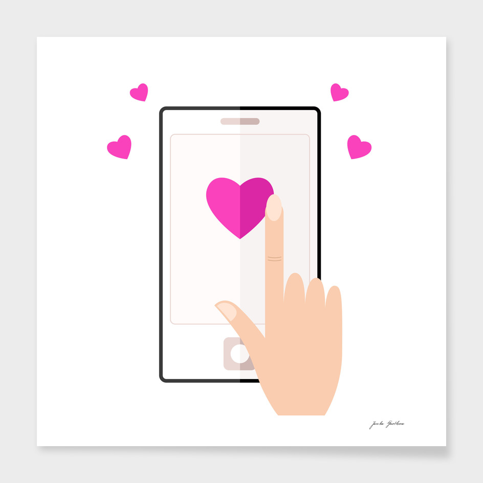 New heart shaped art / mobile Device