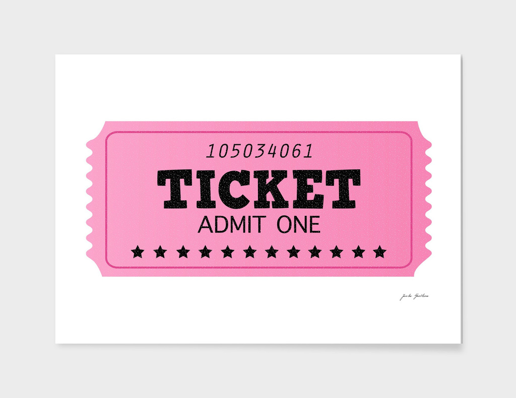 New ticket available : pink black