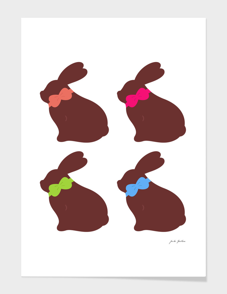 Cute "chocolate" bunnies : New in shop