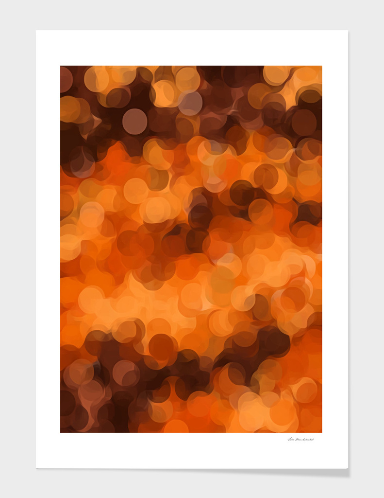 brown and dark brown circle pattern abstract background