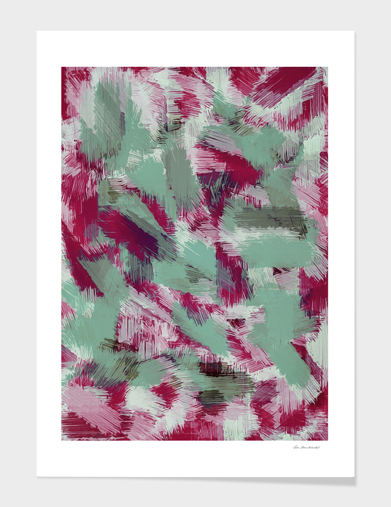 pink and green painting texture abstract background