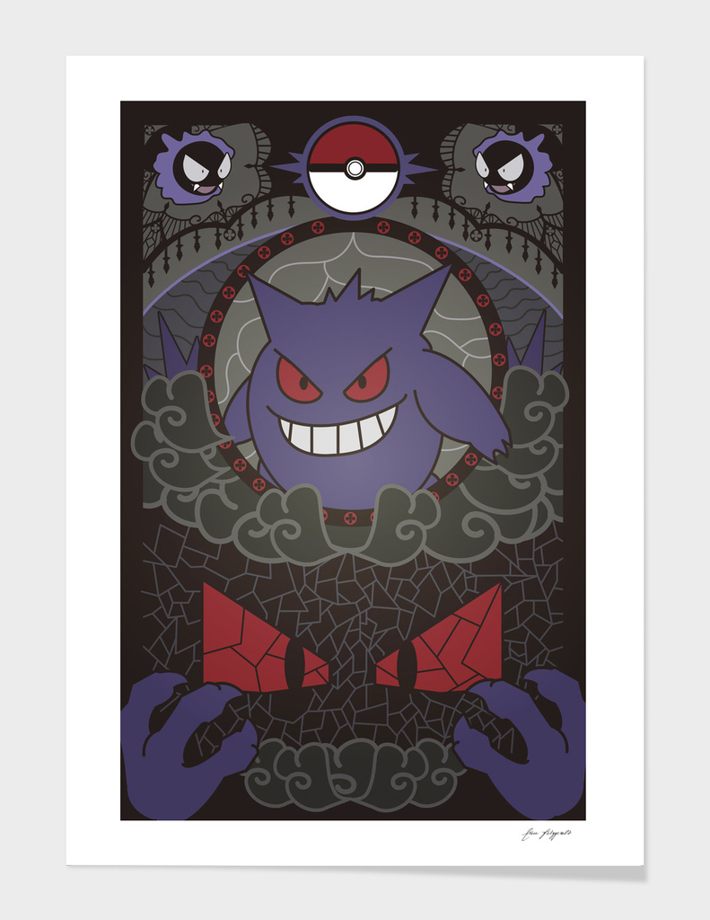Stained Glass Gengar