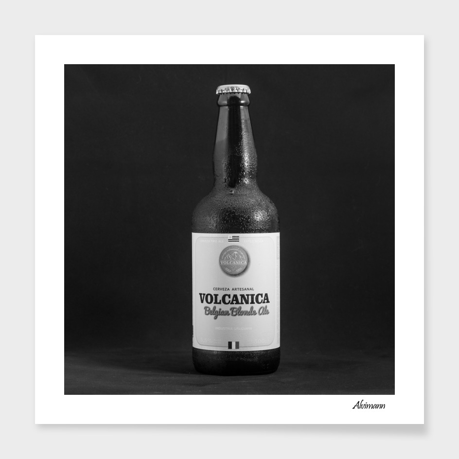 Volcanica Belgian Blonde Ale in B&W