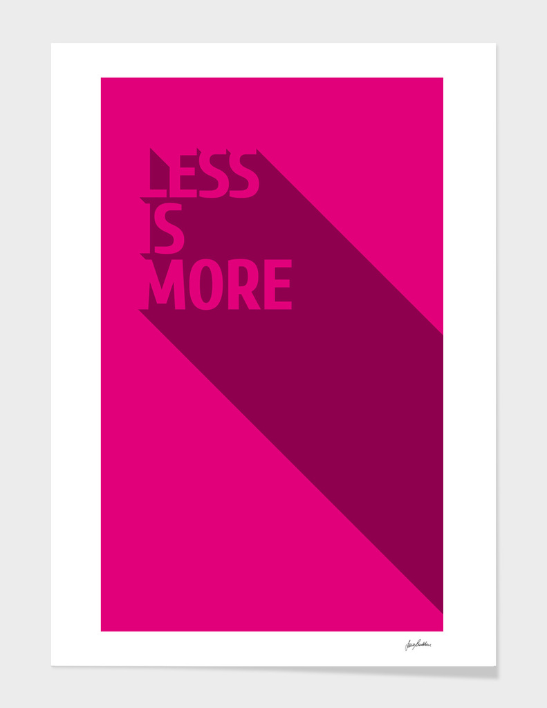 Less Is MOre - Magenta