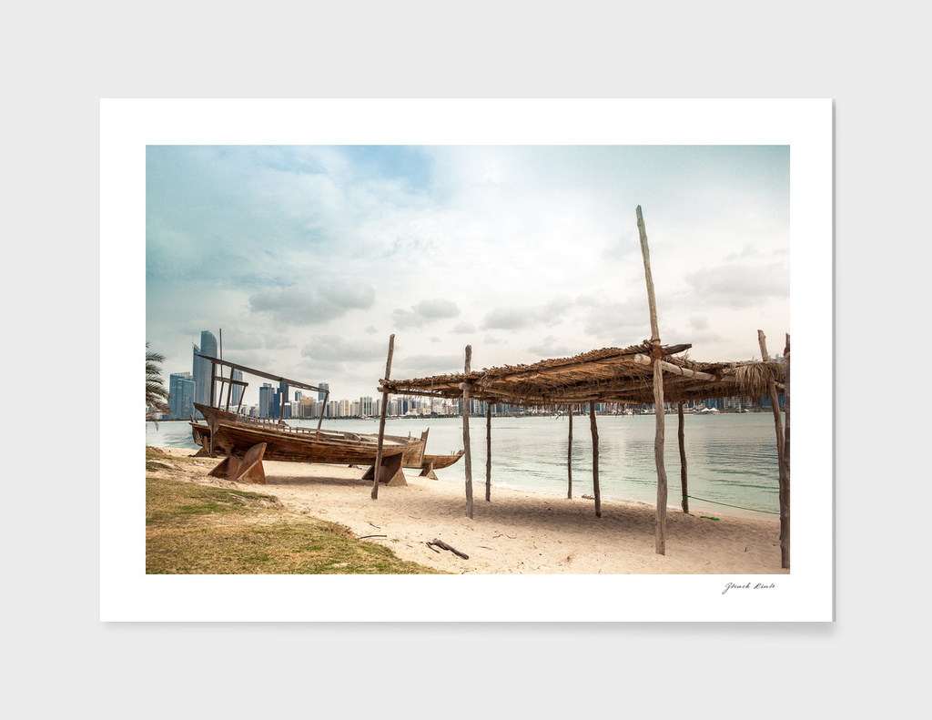 Abu Dhabi romance beach