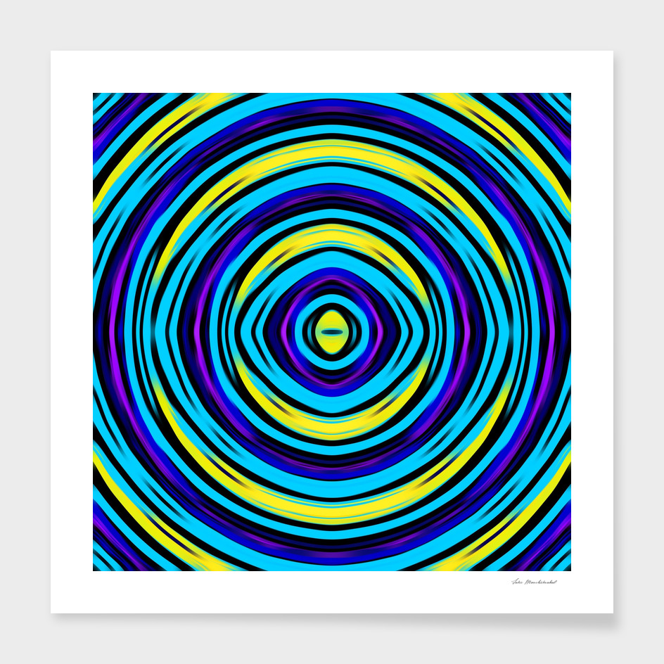 psychedelic geometric circle pattern drawing