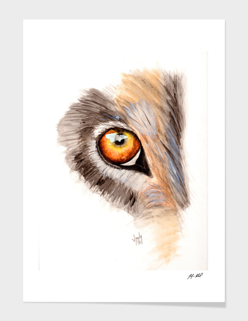 Wolf Eye Watercolor